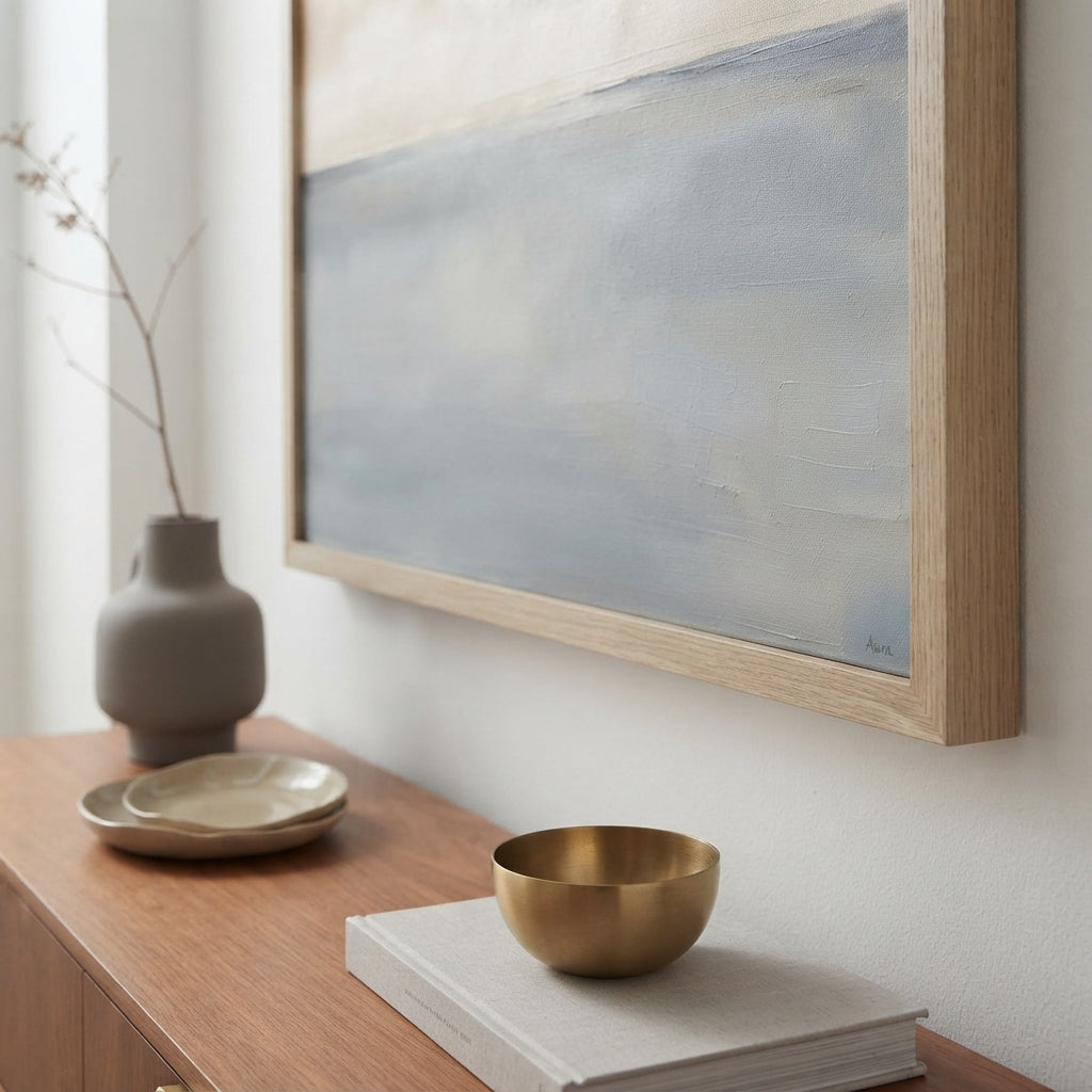 Muted Horizons No.6 - Original Minimalist Ocean Painting