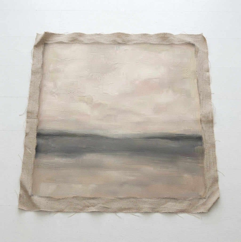 Muted Horizons No.2 - Original Minimalist Neutral Abstract Landscape Painting
