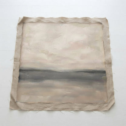 Muted Horizons No.2 - Original Minimalist Neutral Abstract Landscape Painting